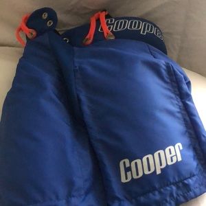 Boys Cooper Blue Hockey Pants, Suspenders